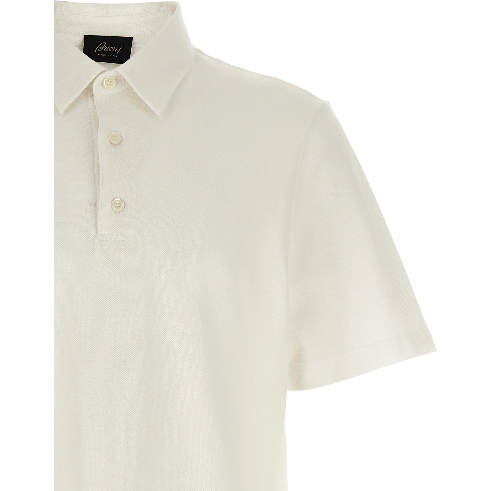 White Cotton Polo Shirt