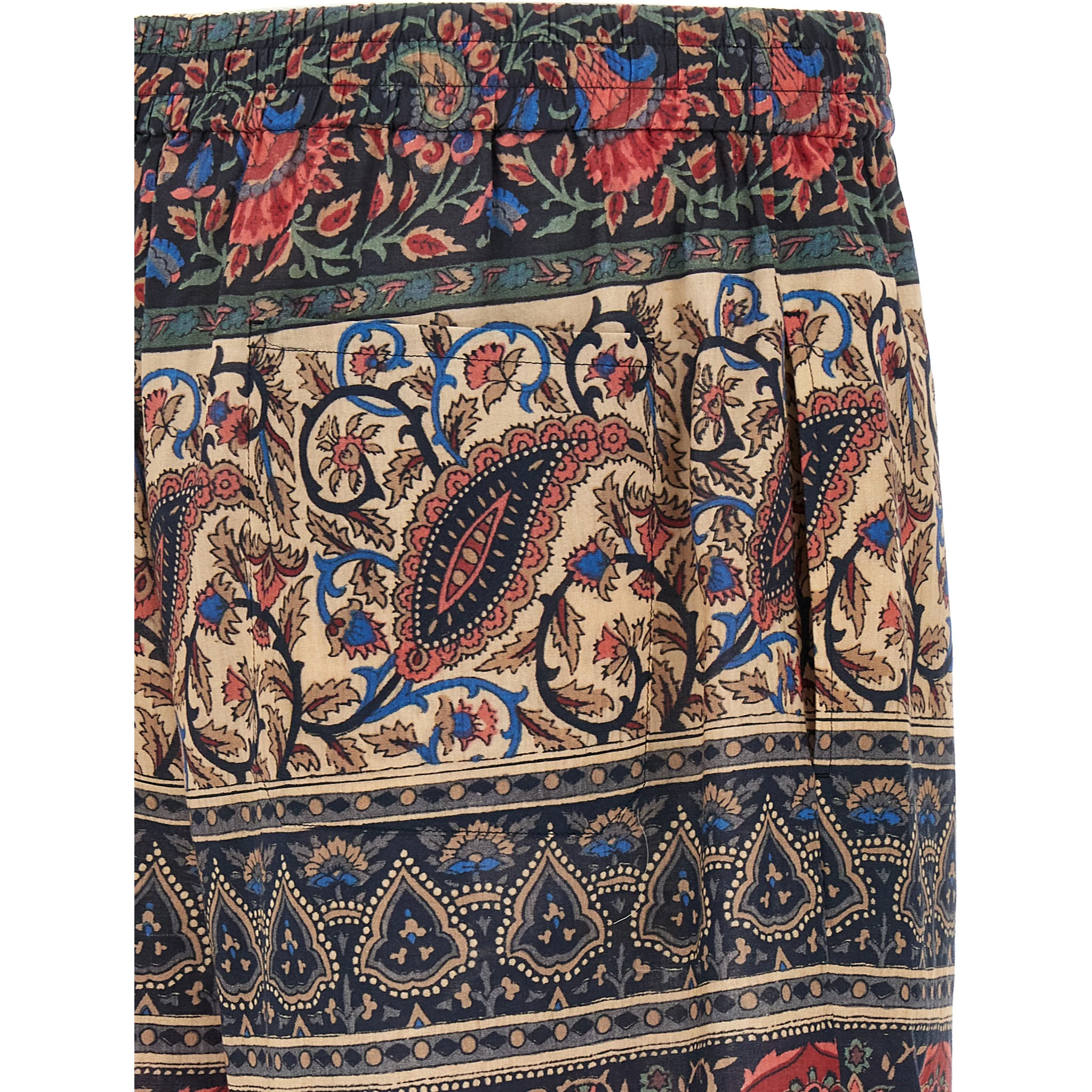 Multicolor Cotton Bermuda Shorts