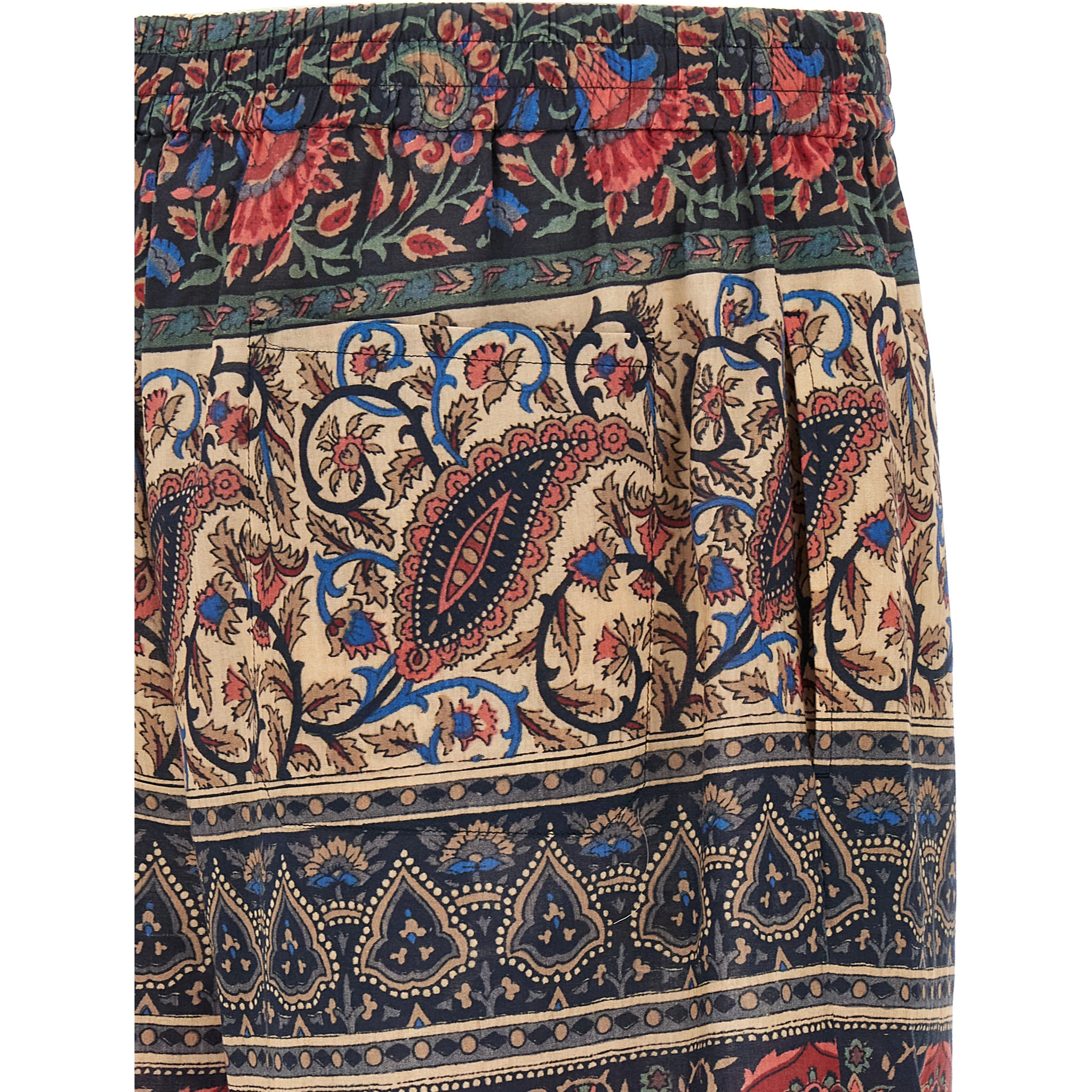 Multicolor Cotton Bermuda Shorts