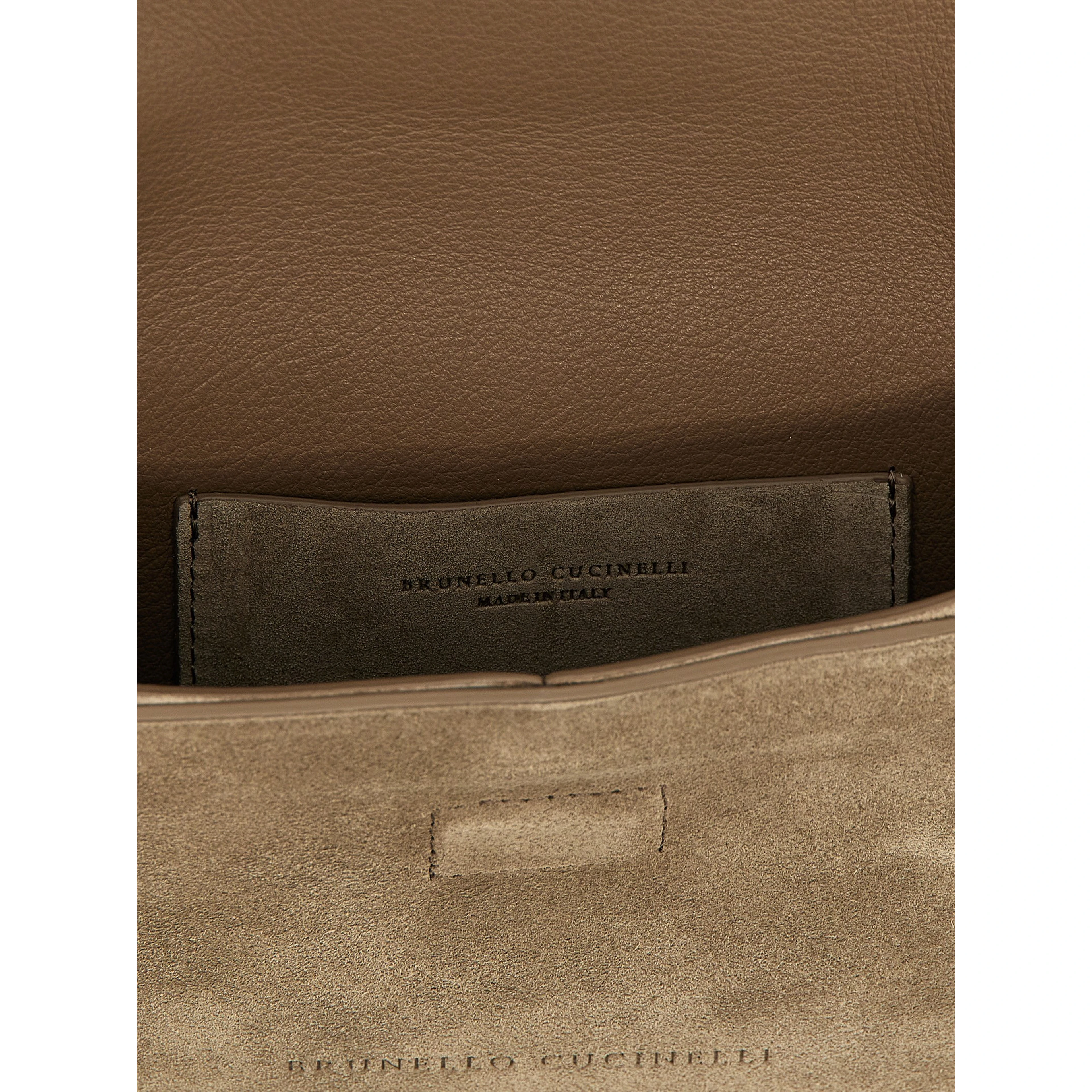Gray Calfskin Clutch Bag