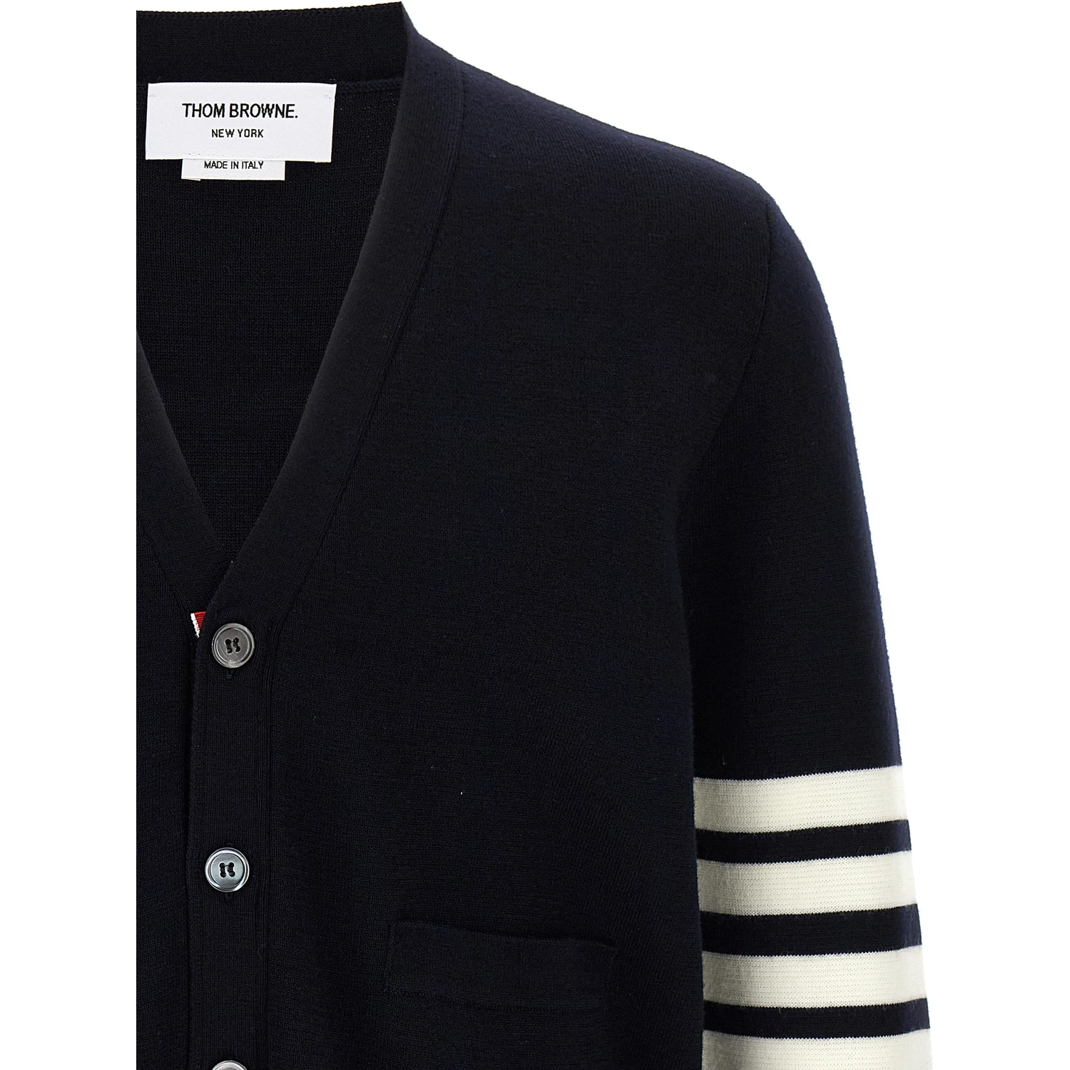 Blue Virgin Wool Cardigan