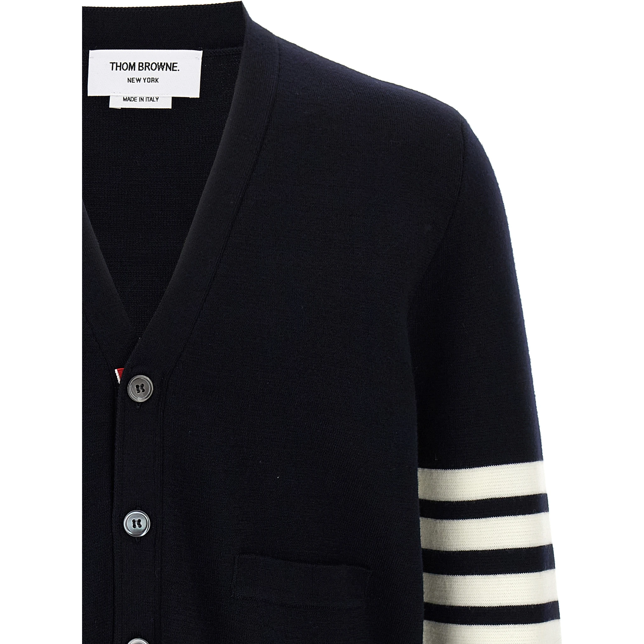 Blue Virgin Wool Cardigan