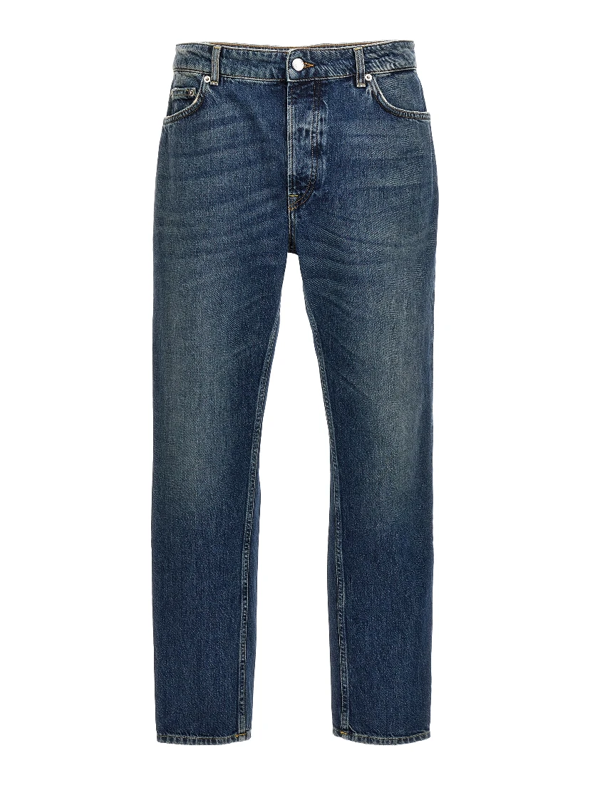 Blue Cotton Jeans Denim