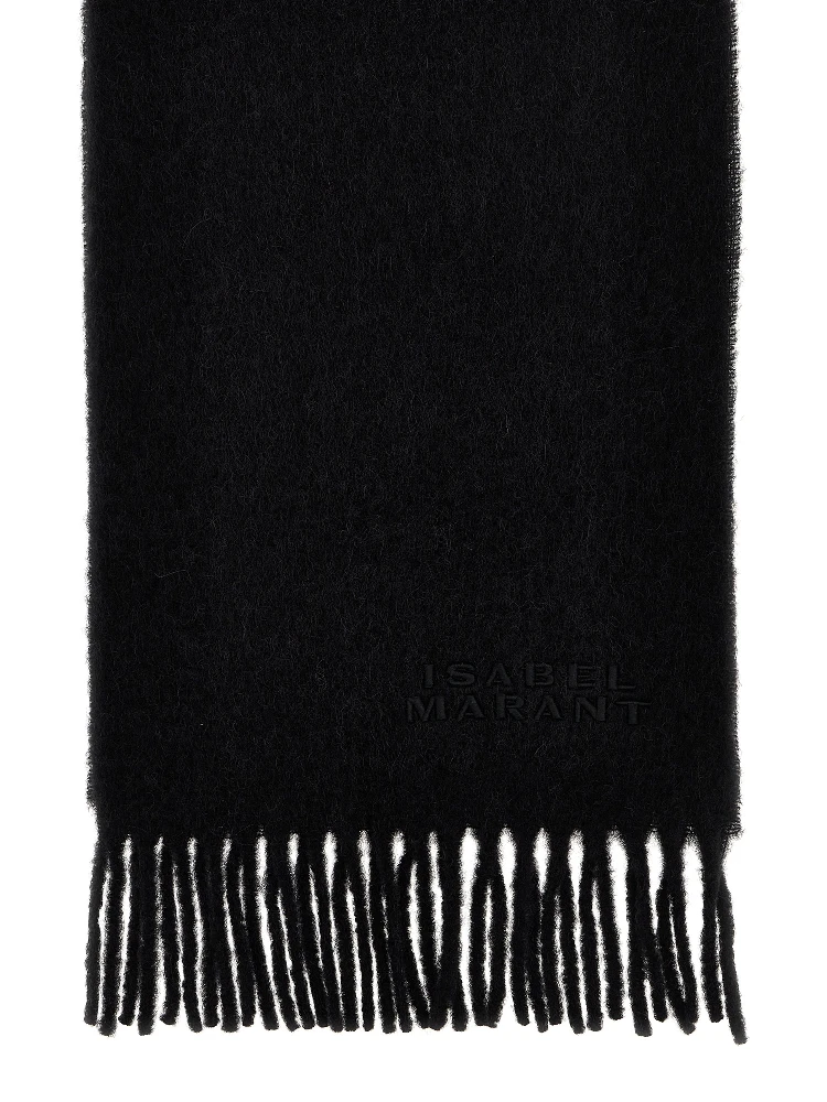 Black Alpaca Leather Scarf alternative