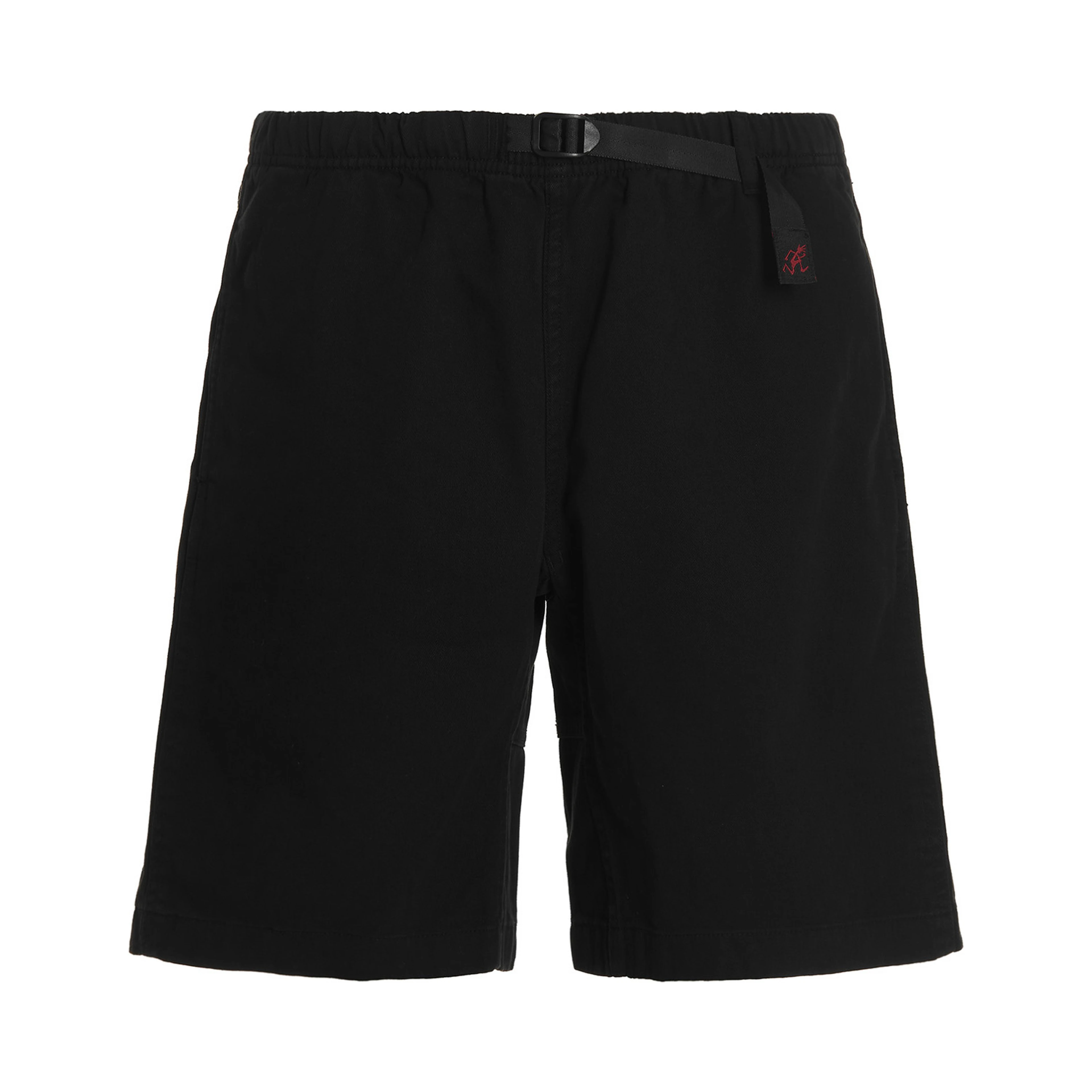 Black Cotton Bermuda Shorts