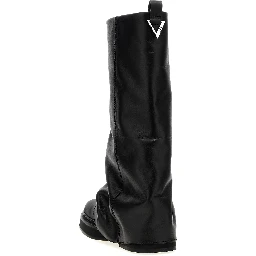 Black Calfskin Over The Knee
