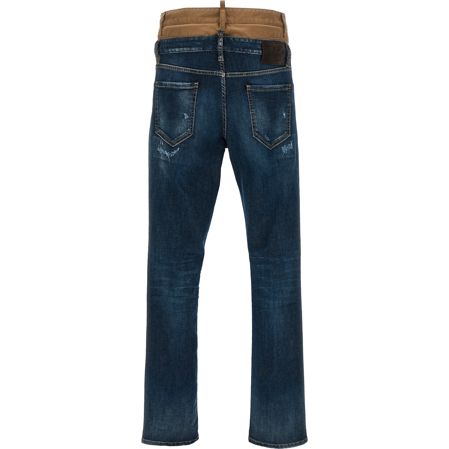 Blue Cotton Skinny Jeans