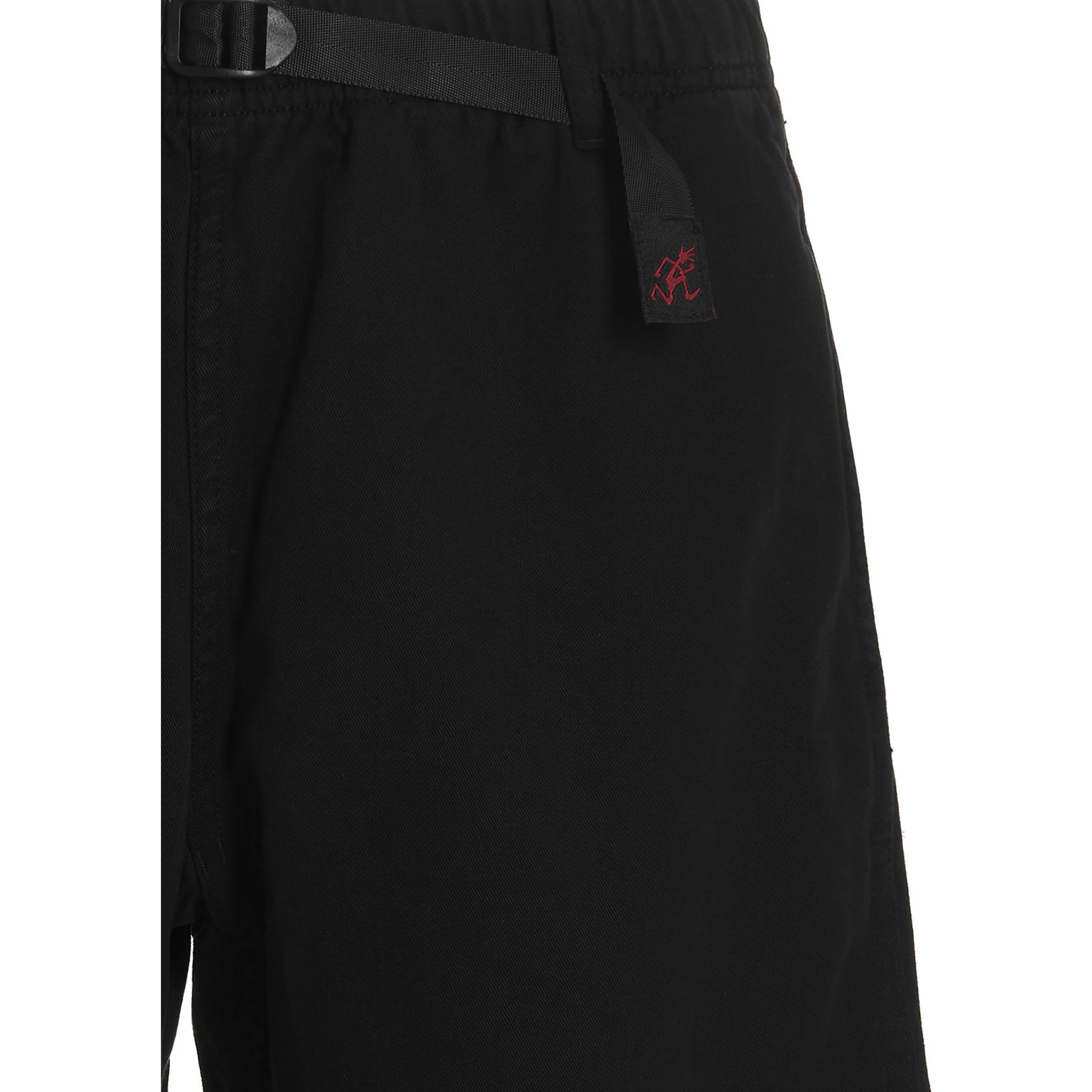 Black Cotton Bermuda Shorts