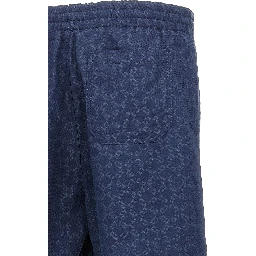 Blue Cotton Bermuda Shorts
