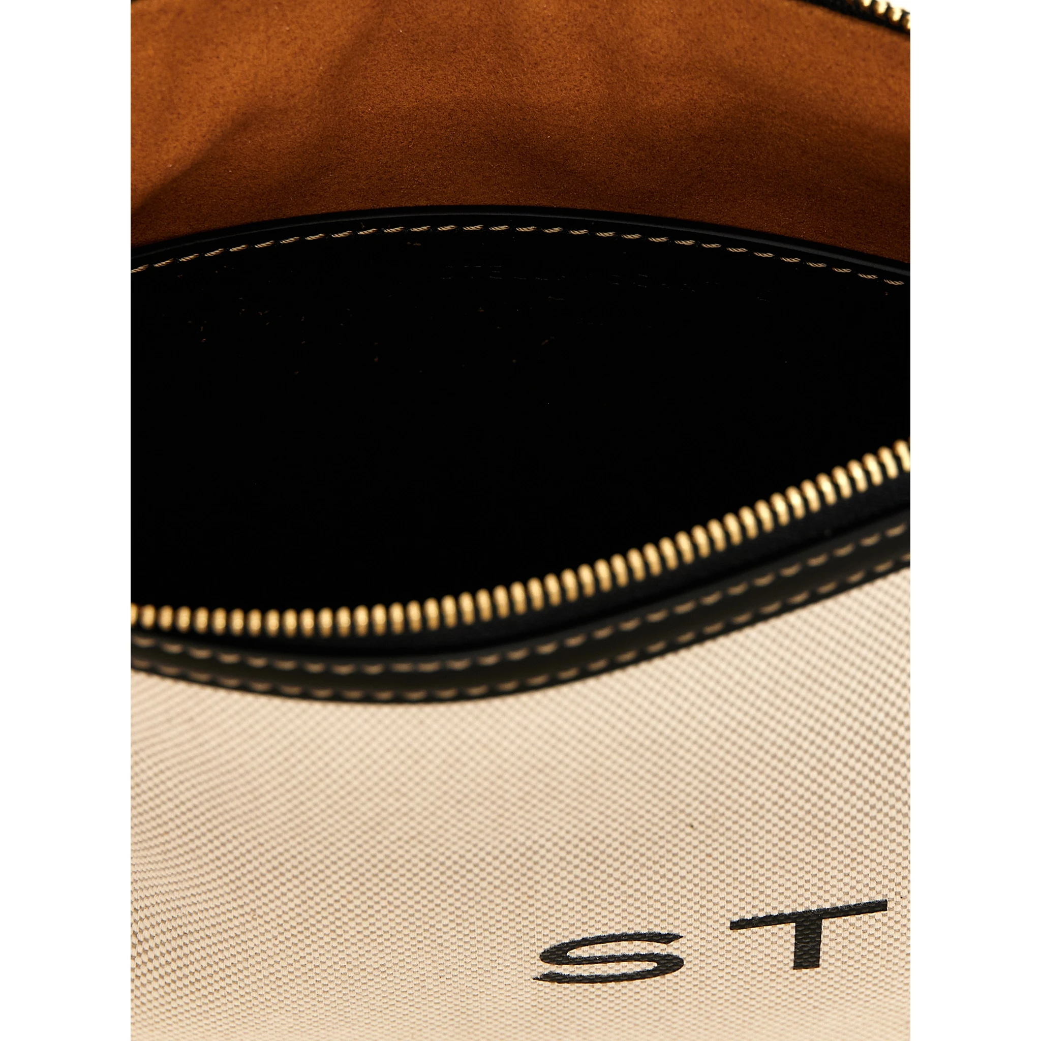 Beige Cotton Clutch Bag