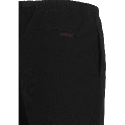 Black Cotton Bermuda Shorts