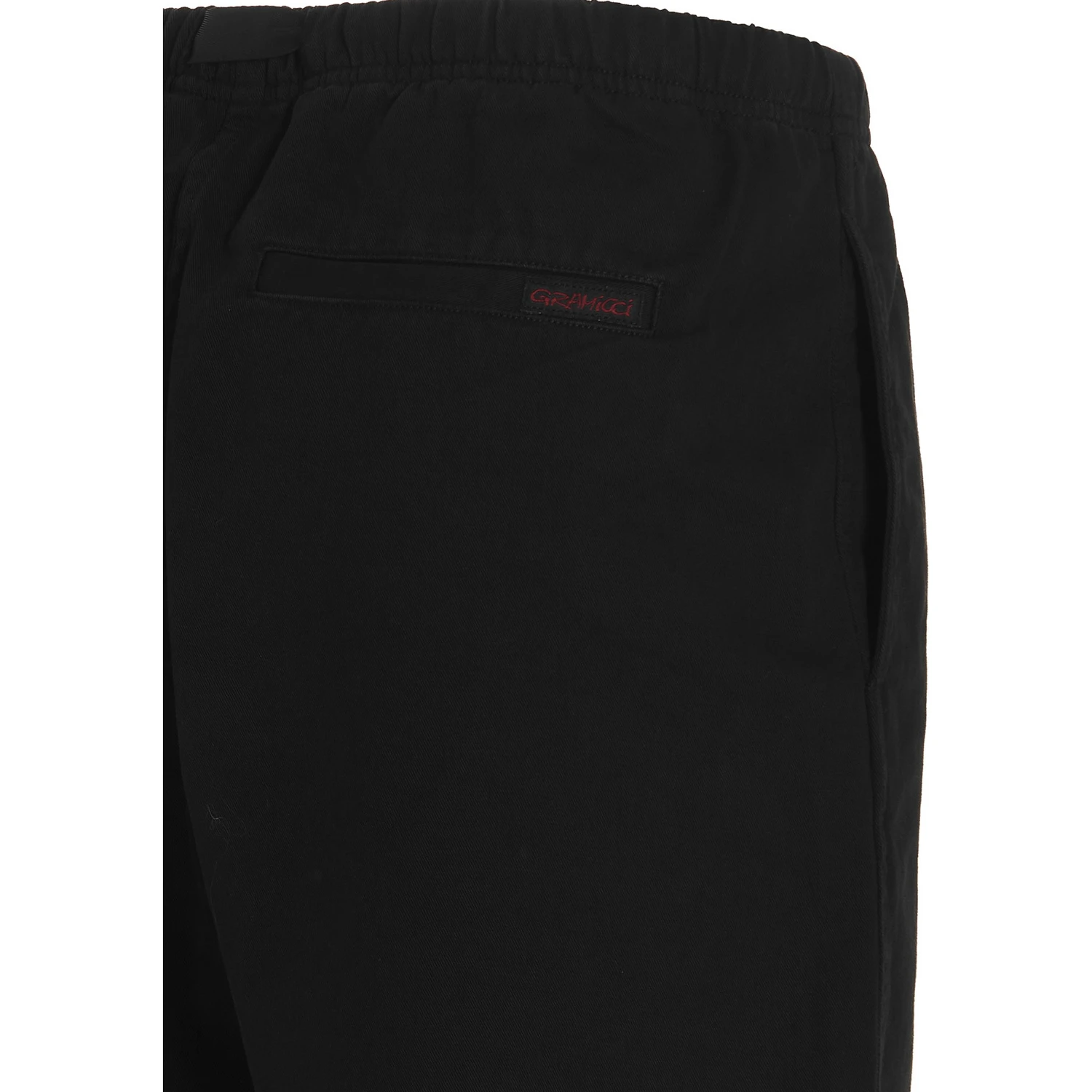 Black Cotton Bermuda Shorts