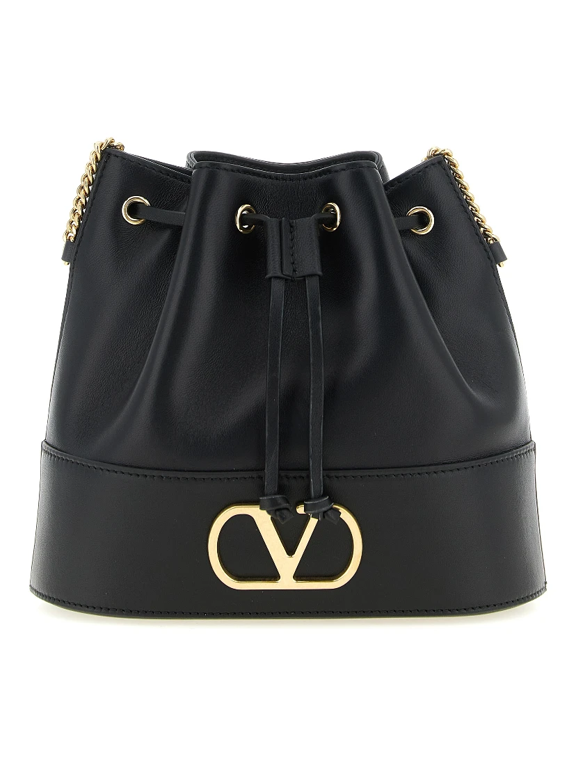 Black Lamb Leather Crossbody Bag