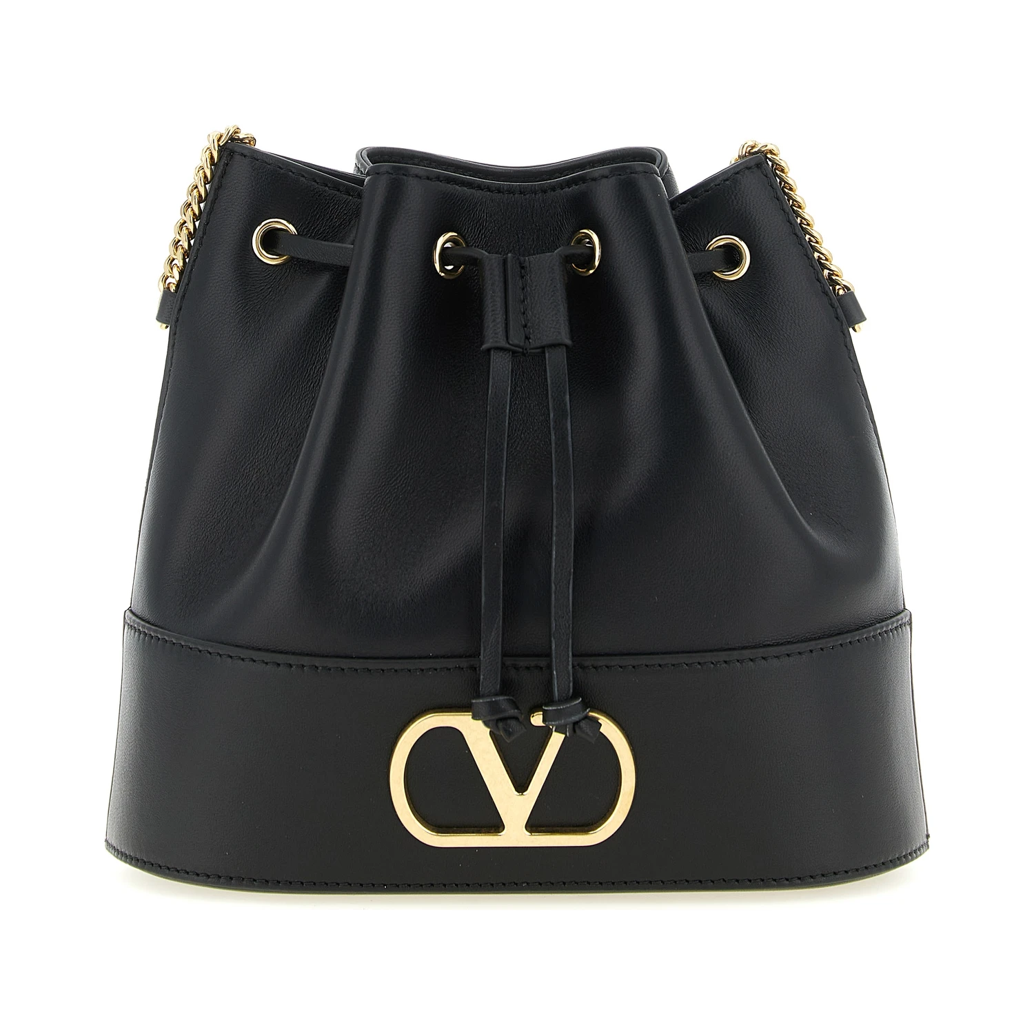 Black Lamb Leather Crossbody Bag