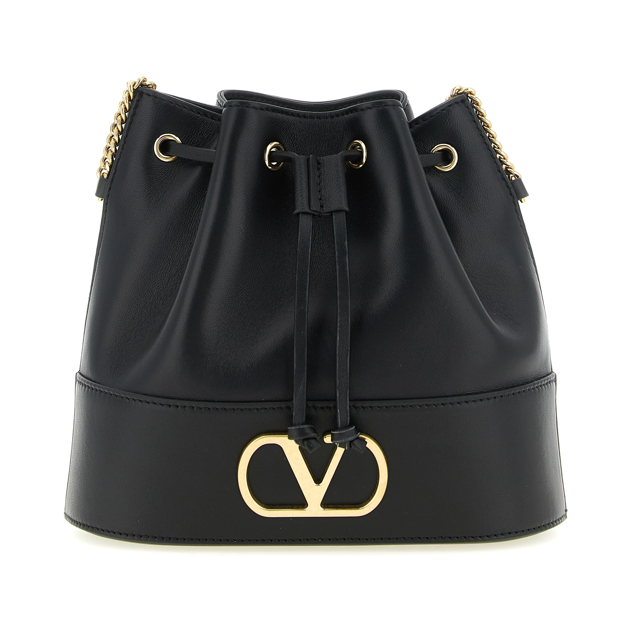 Black Lamb Leather Crossbody Bag