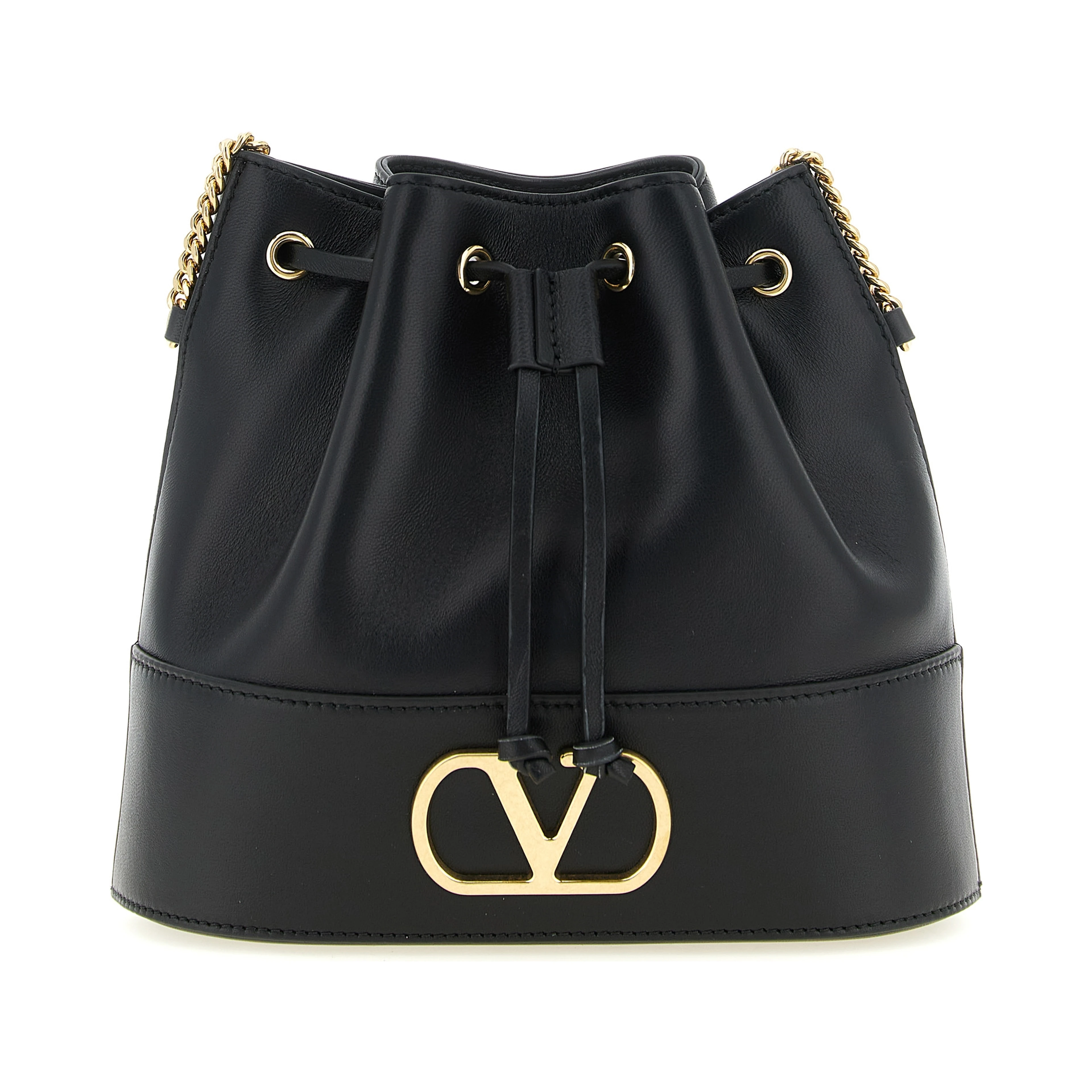Black Lamb Leather Crossbody Bag