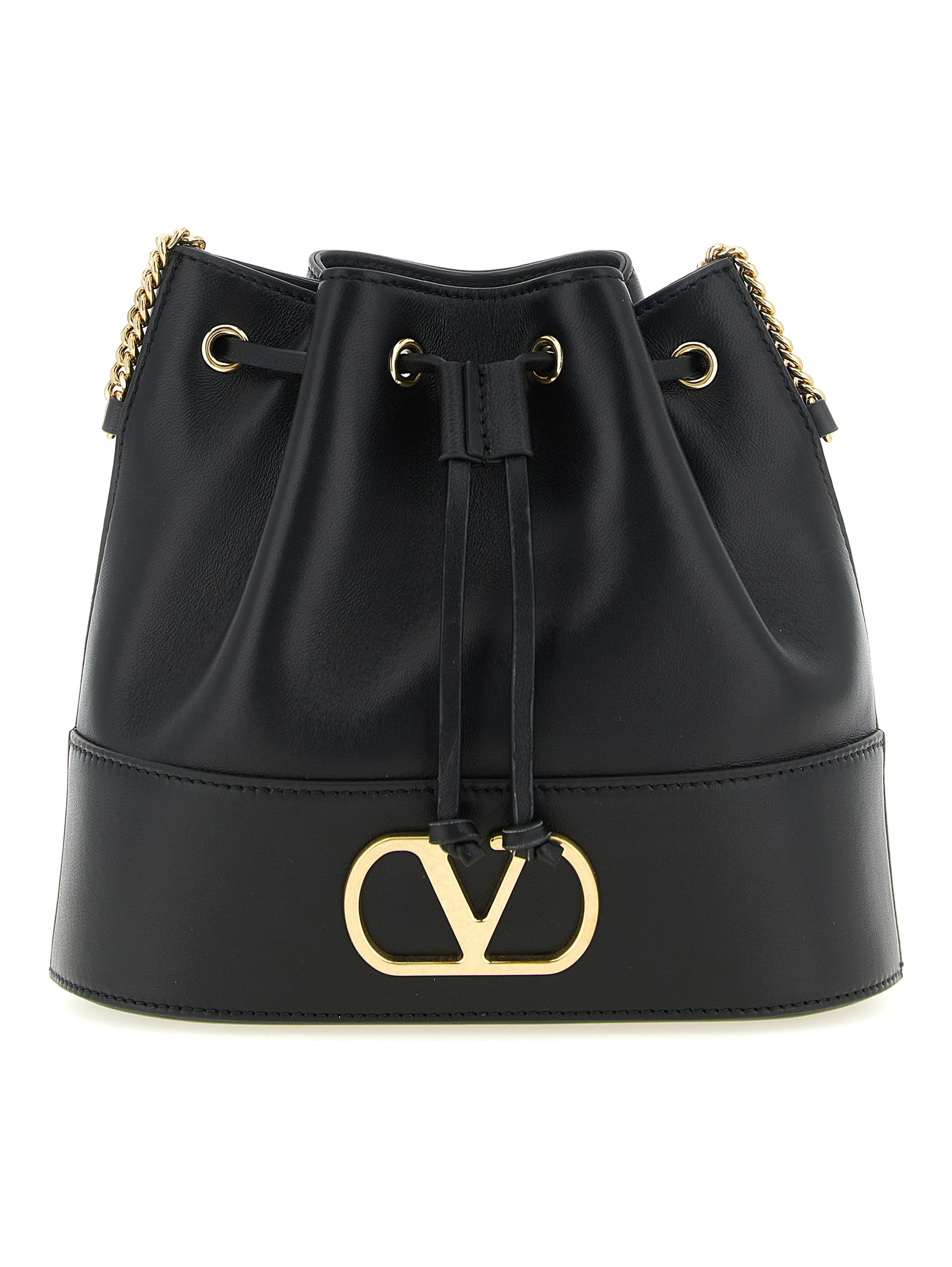 Black Lamb Leather Crossbody Bag