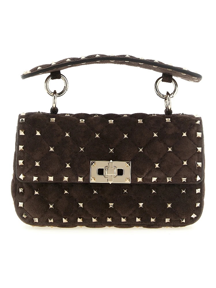 Brown Calfskin Shoulder Bag