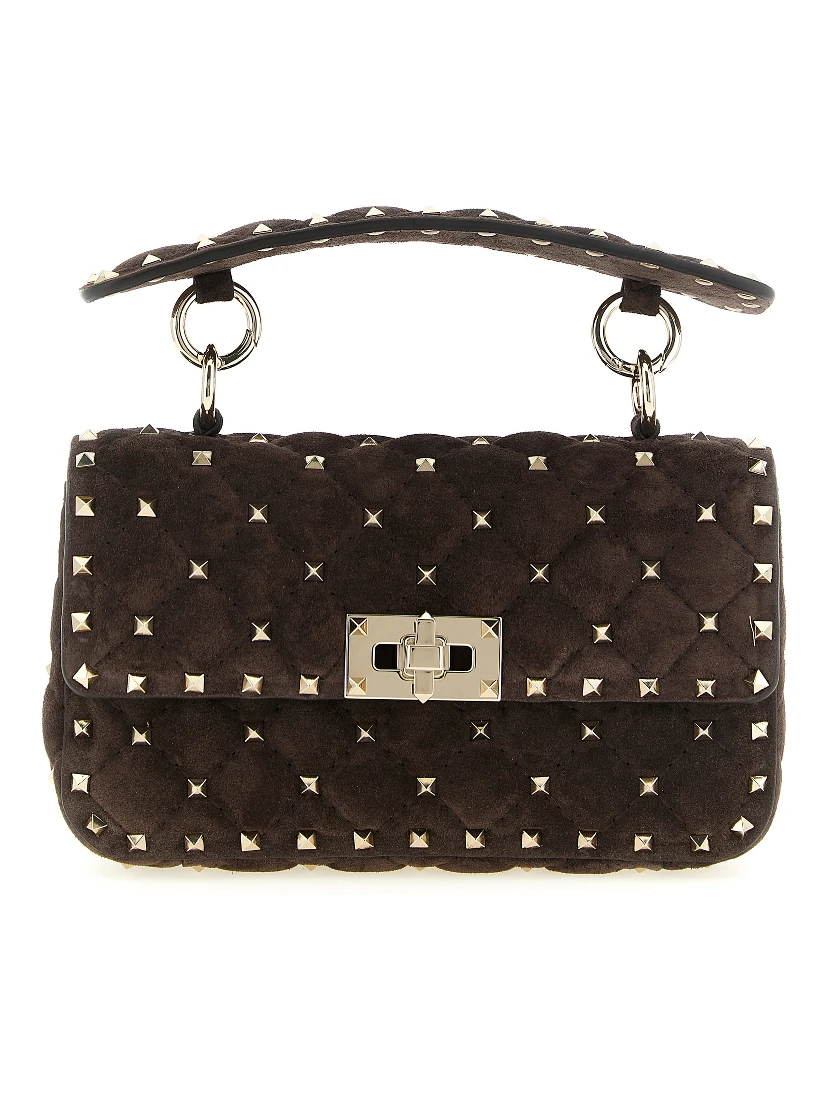 Brown Calfskin Shoulder Bag