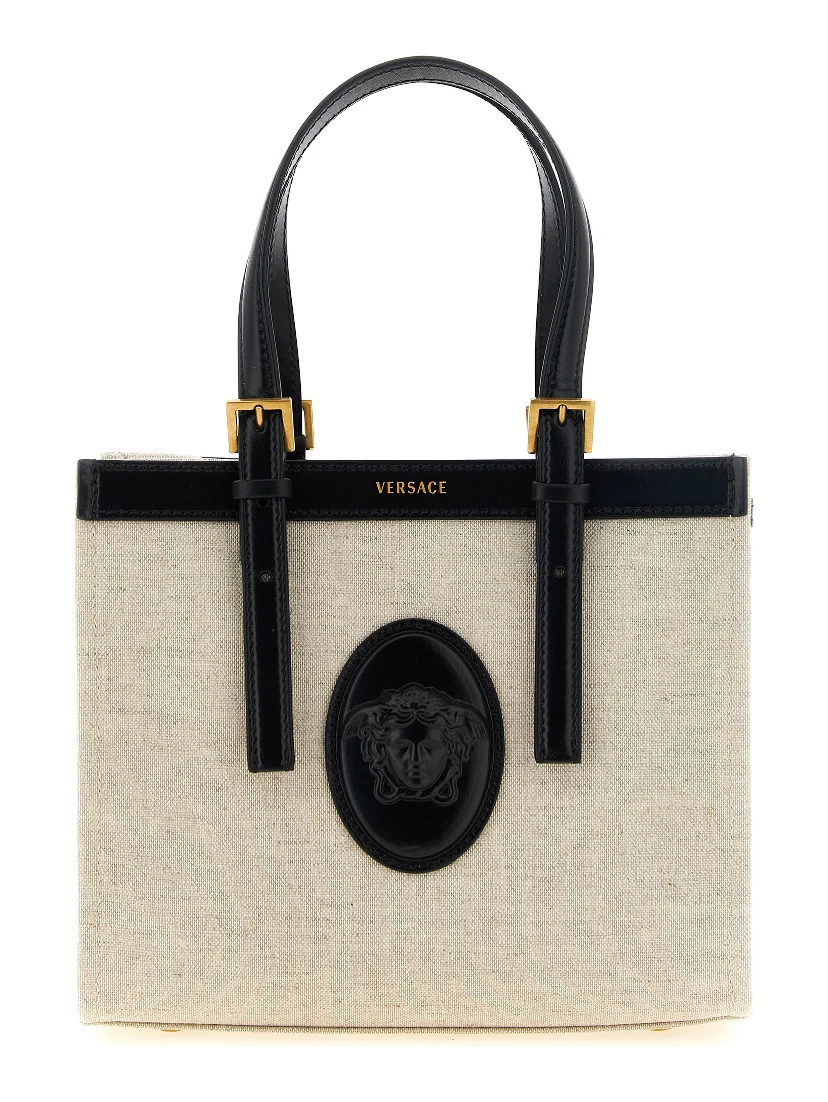 Beige Linen Tote Bag