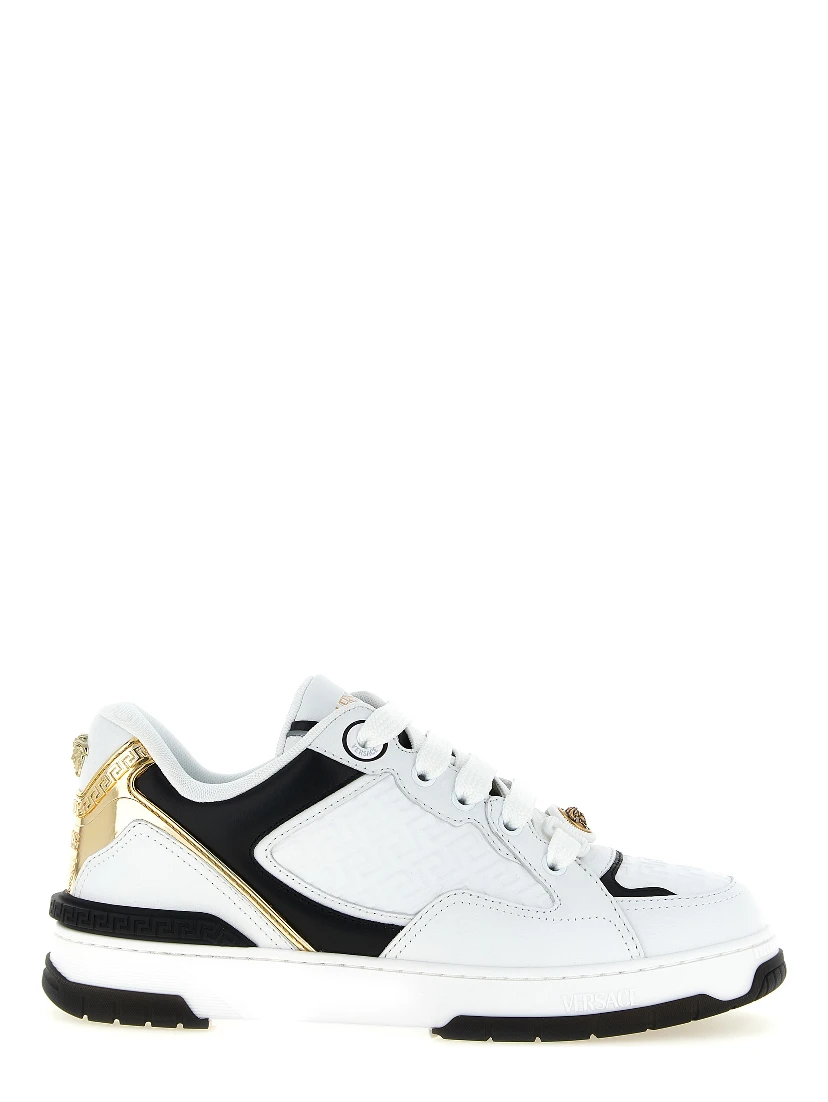 Bicolor Leather Low Top Sneakers