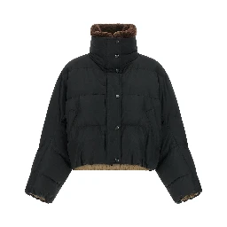 Black Cotton Full-Length Jacket
