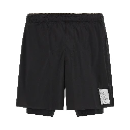 Black Nylon Bermuda Shorts
