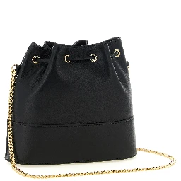Black Lamb Leather Crossbody Bag