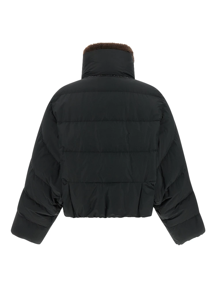 Black Cotton Full-Length Jacket alternative