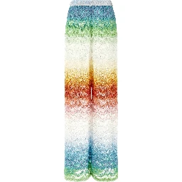 Multicolor Viscose Flared Pants