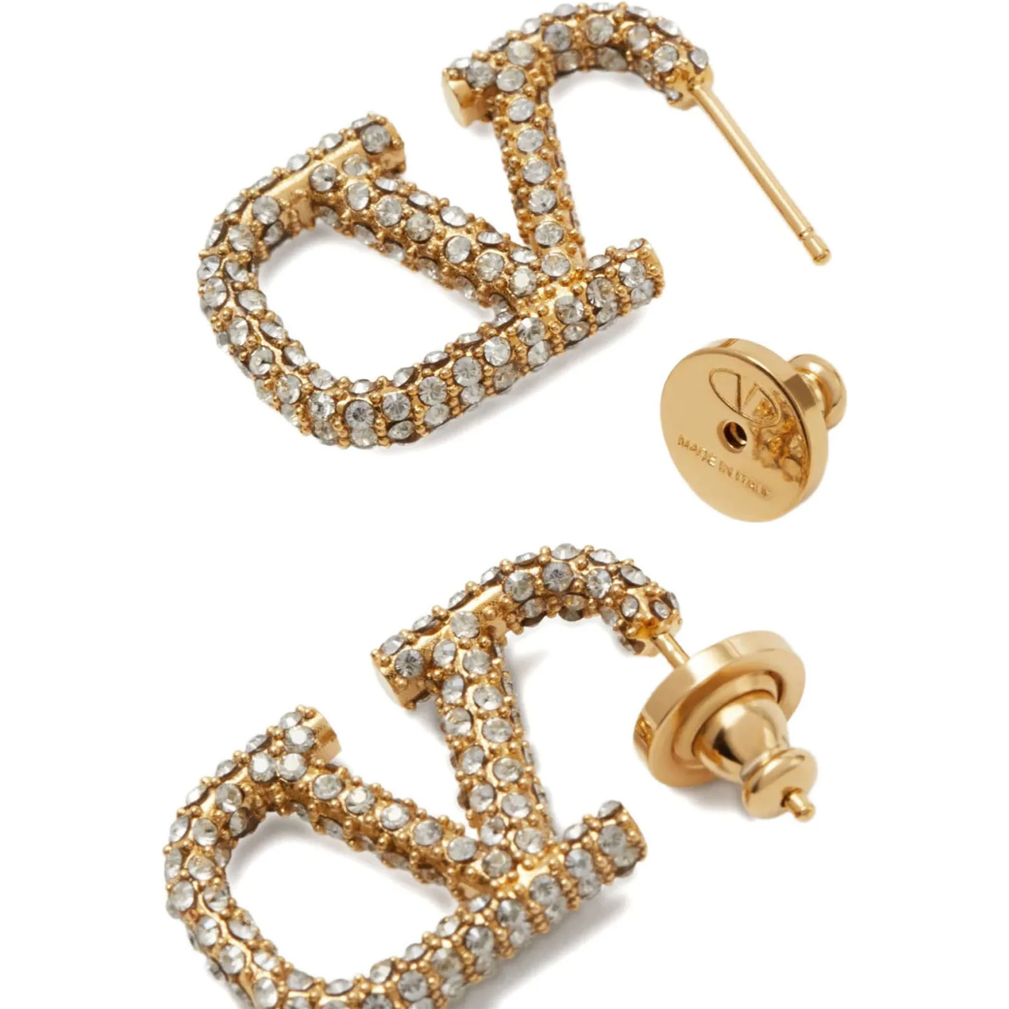 Gold Brass Earrings