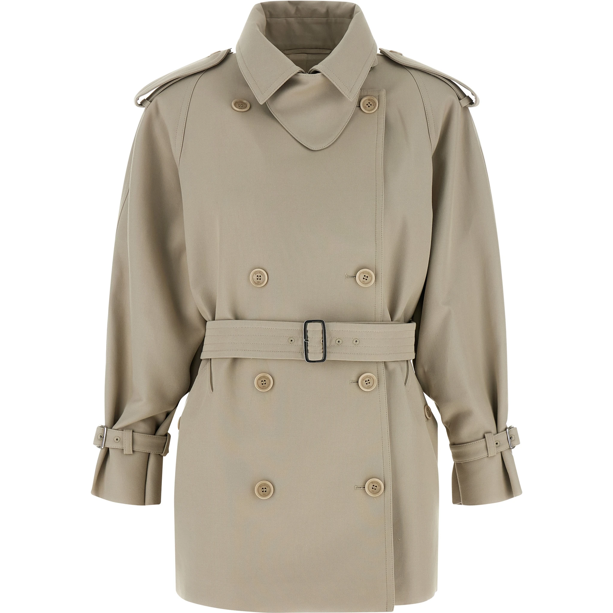 Beige Cotton Coat