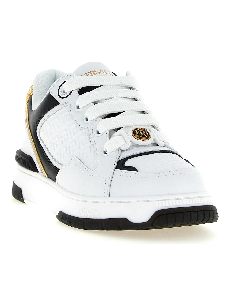 Bicolor Leather Low Top Sneakers alternative