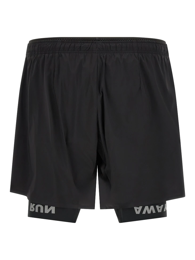 Black Nylon Bermuda Shorts