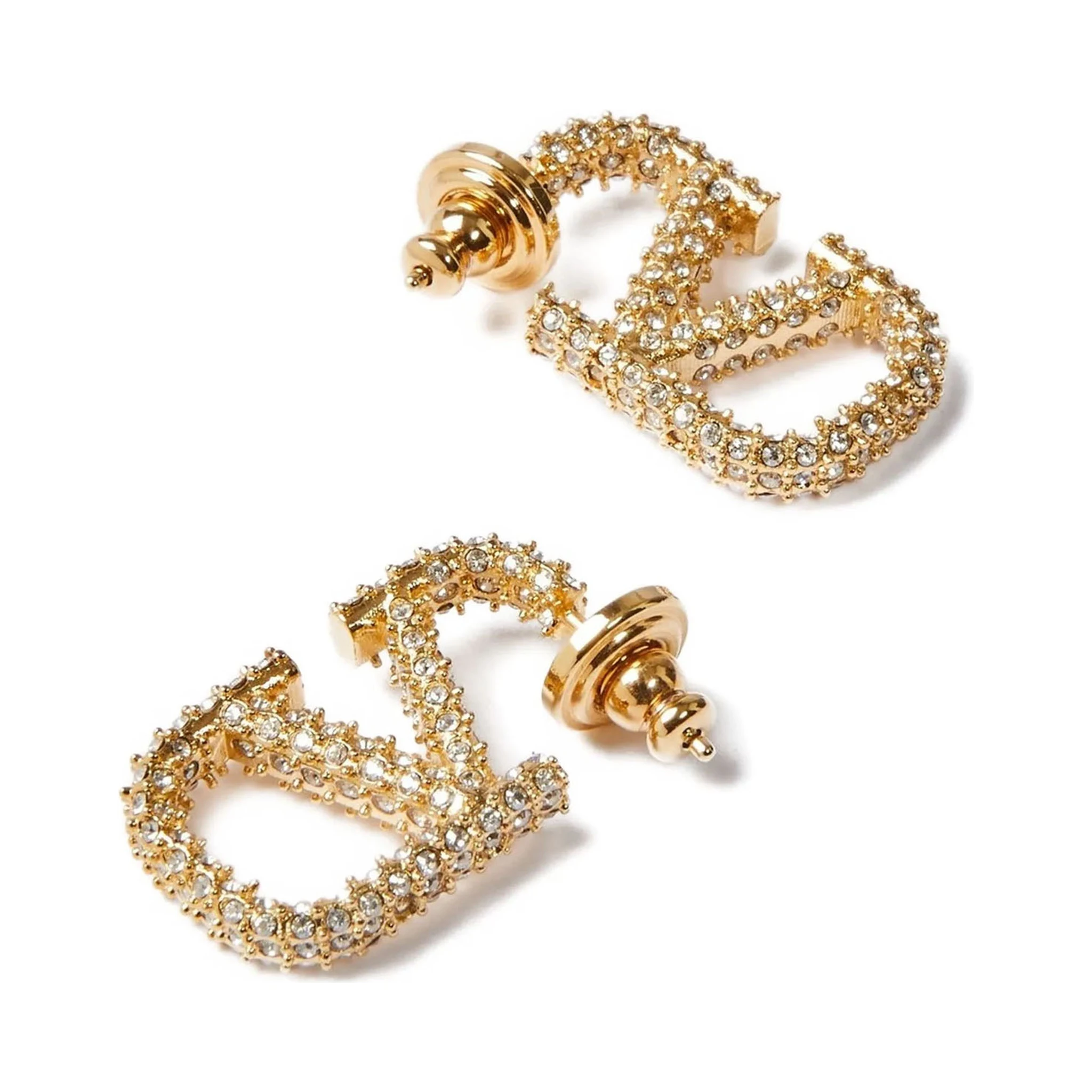 Gold Brass Earrings