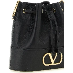 Black Lamb Leather Crossbody Bag