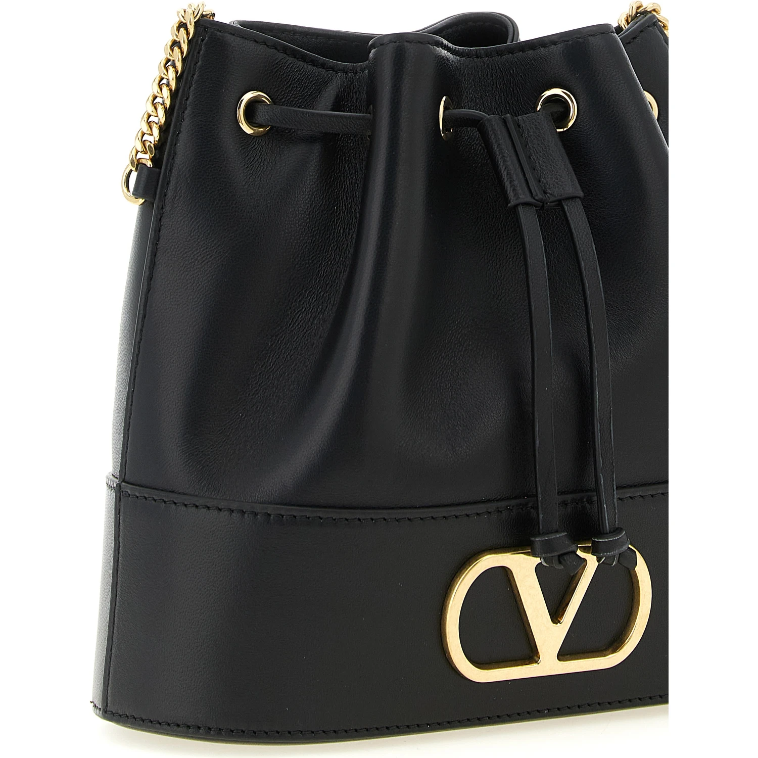 Black Lamb Leather Crossbody Bag