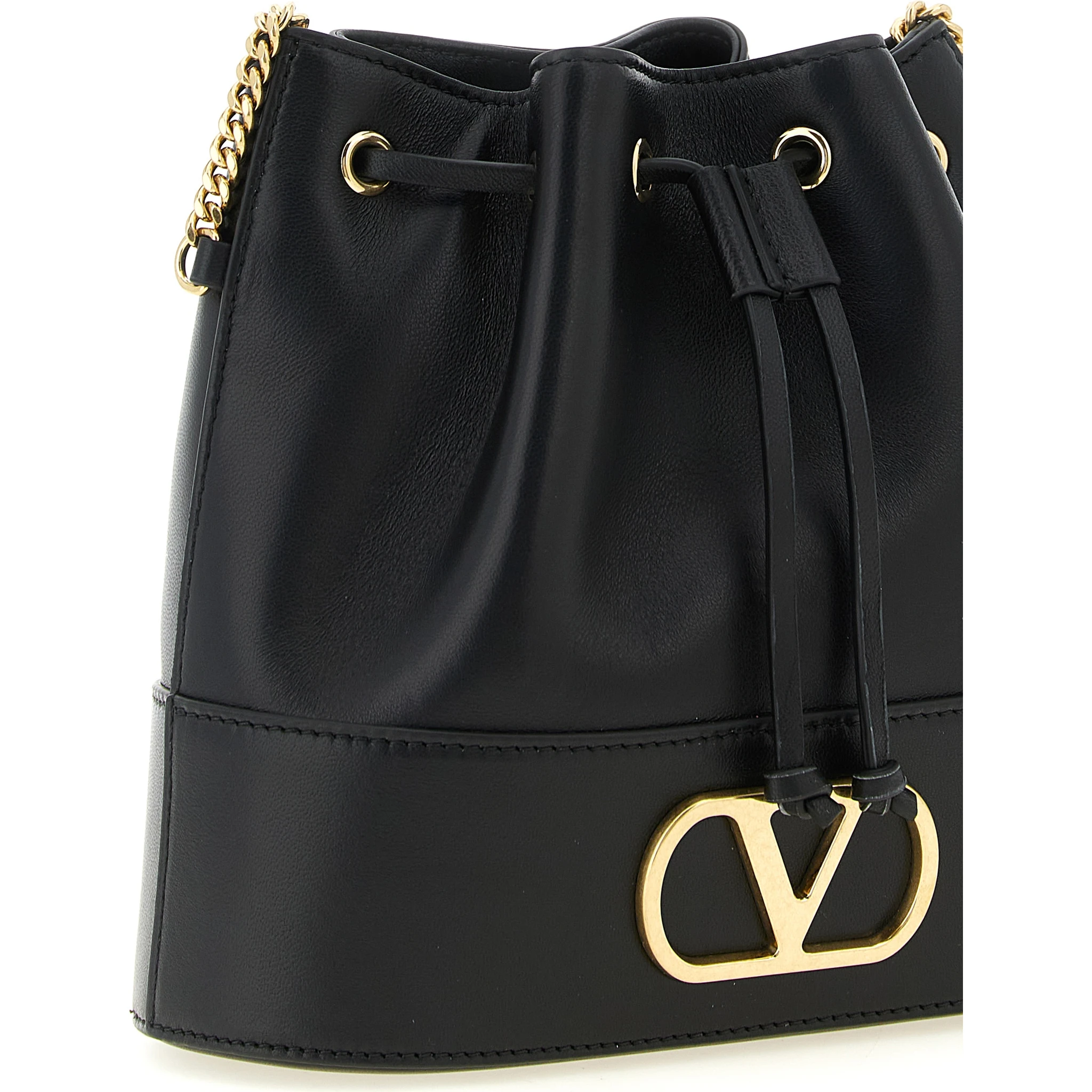 Black Lamb Leather Crossbody Bag