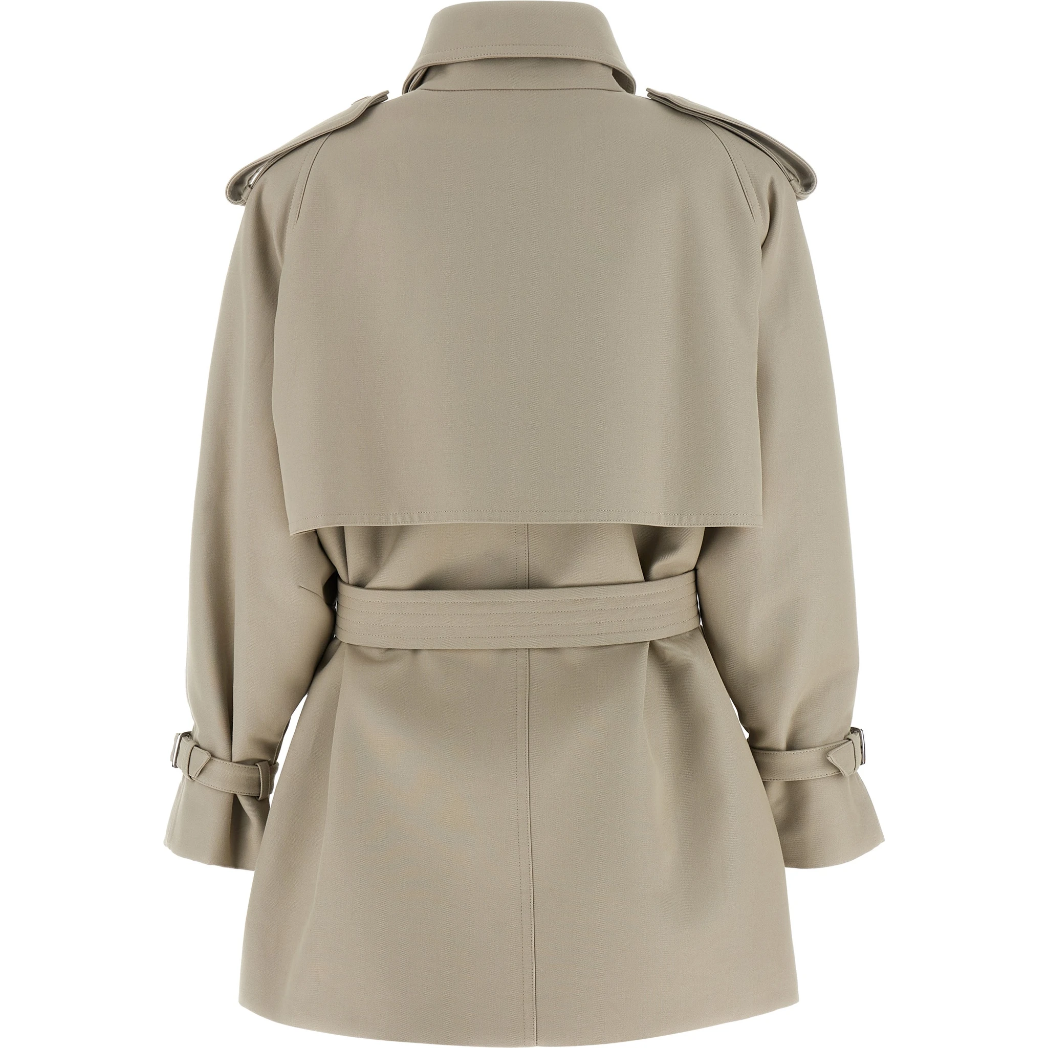 Beige Cotton Coat