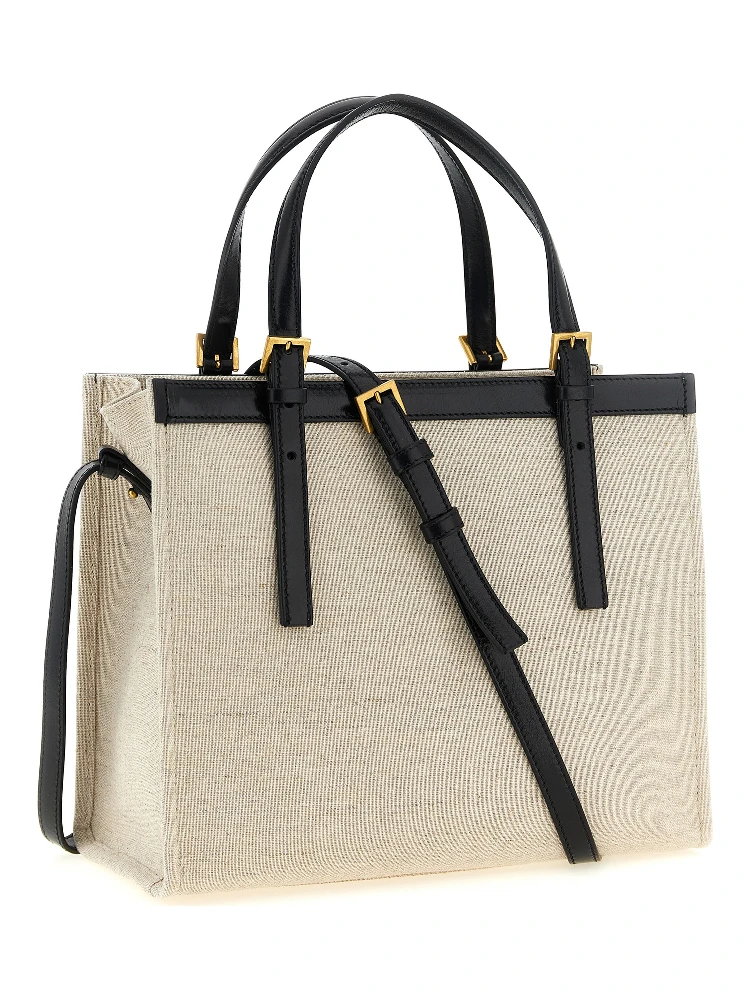 Beige Leather Tote Bag alternative