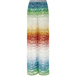 Multicolor Viscose Flared Pants