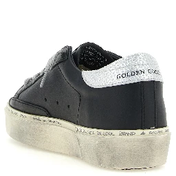 Black Cowhide Chunky Sneakers