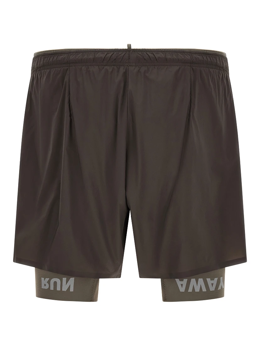 Gray Nylon Bermuda Shorts