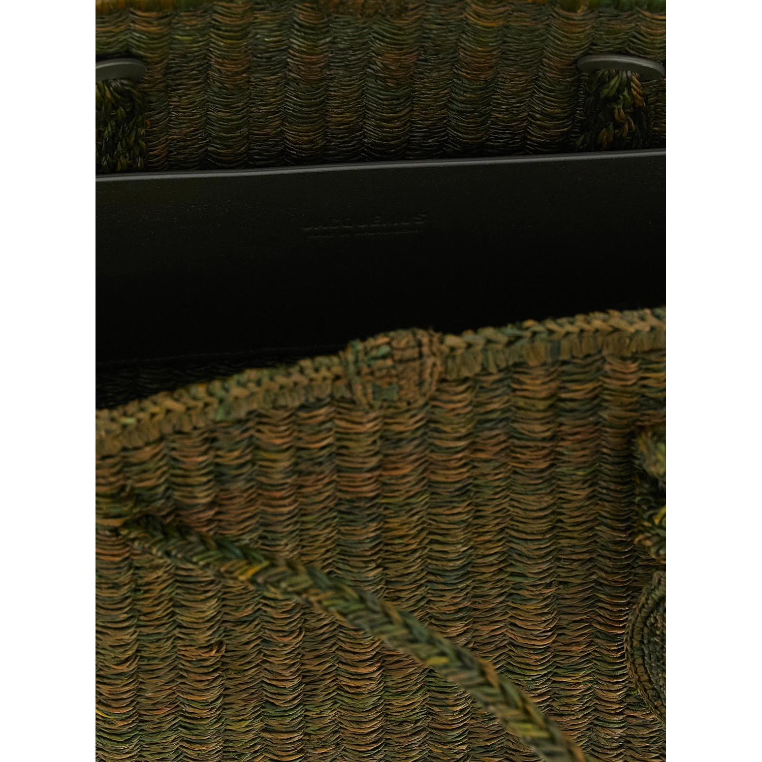 Bicolor Raffia Tote Bag