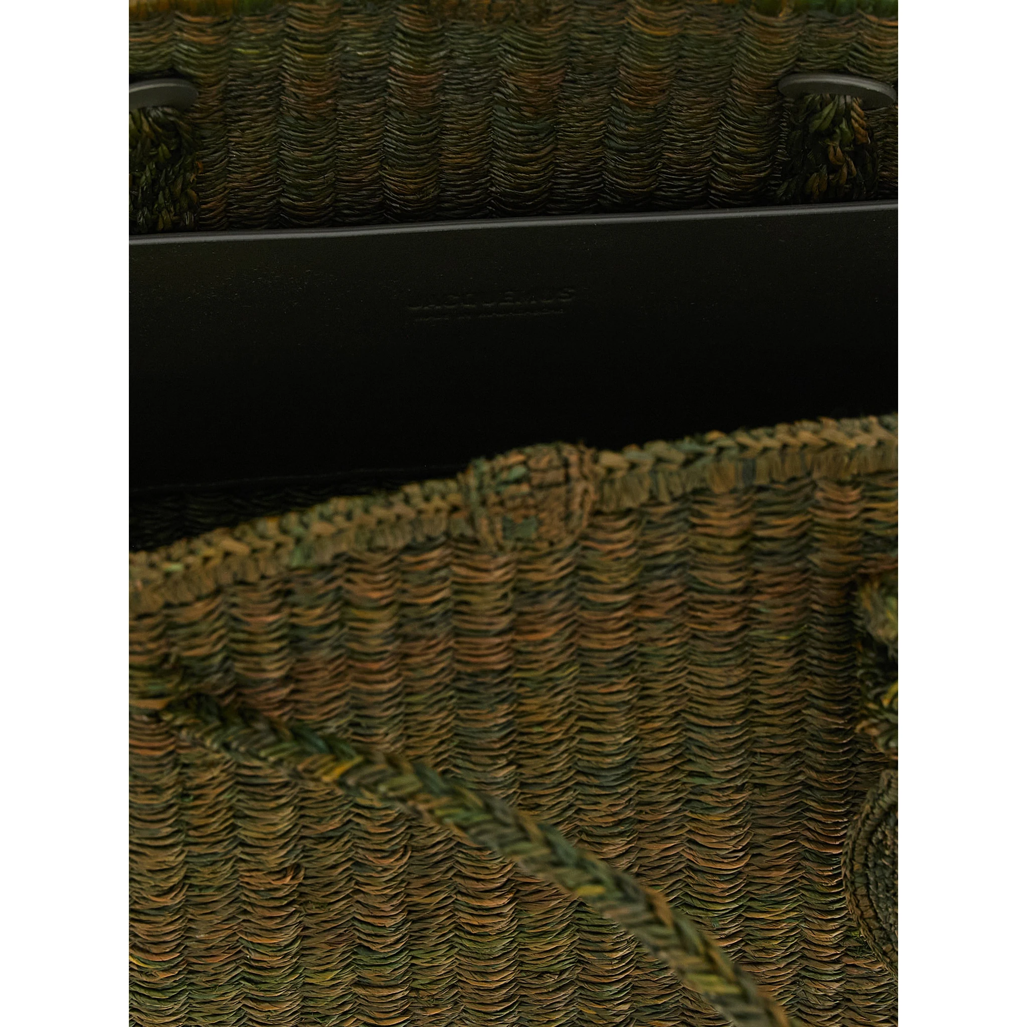Bicolor Raffia Tote Bag