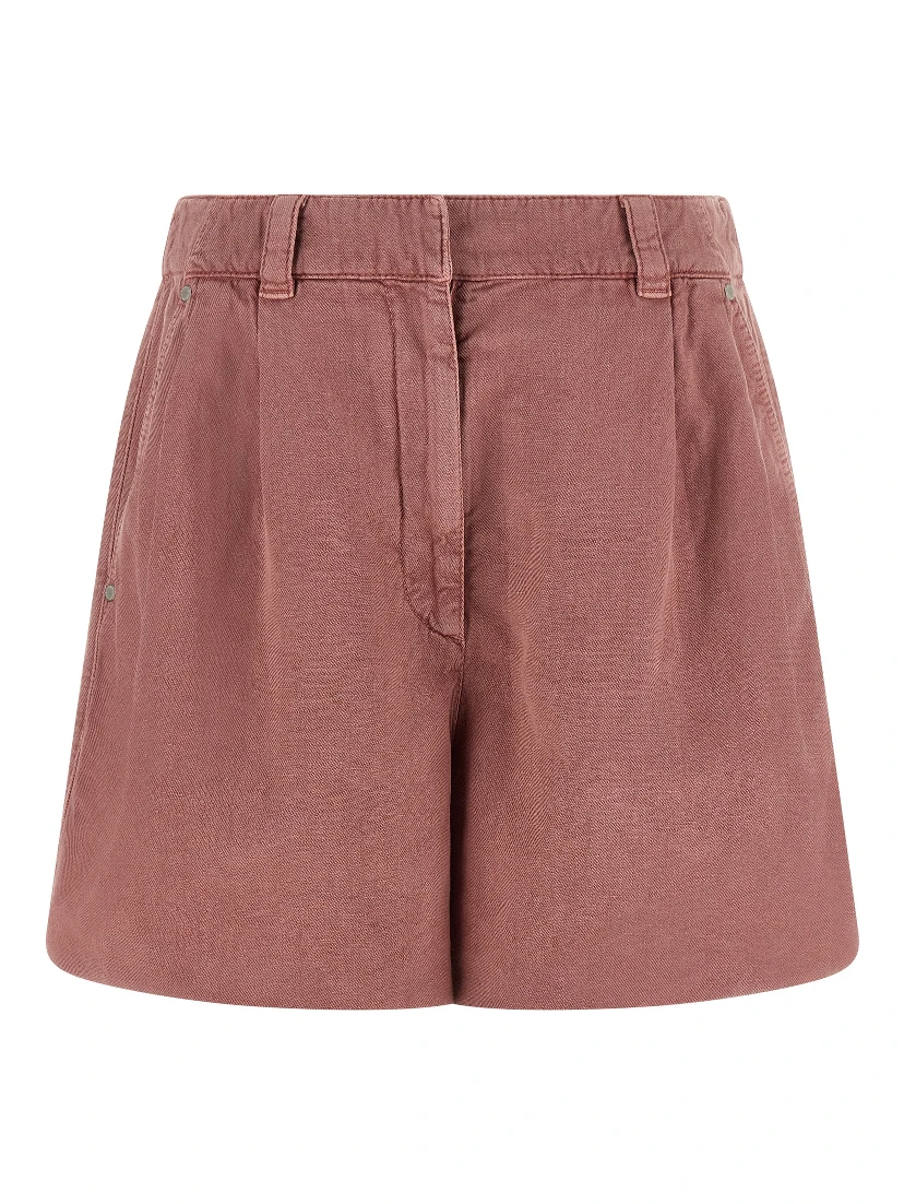 Multicolor Cotton Bermuda Shorts