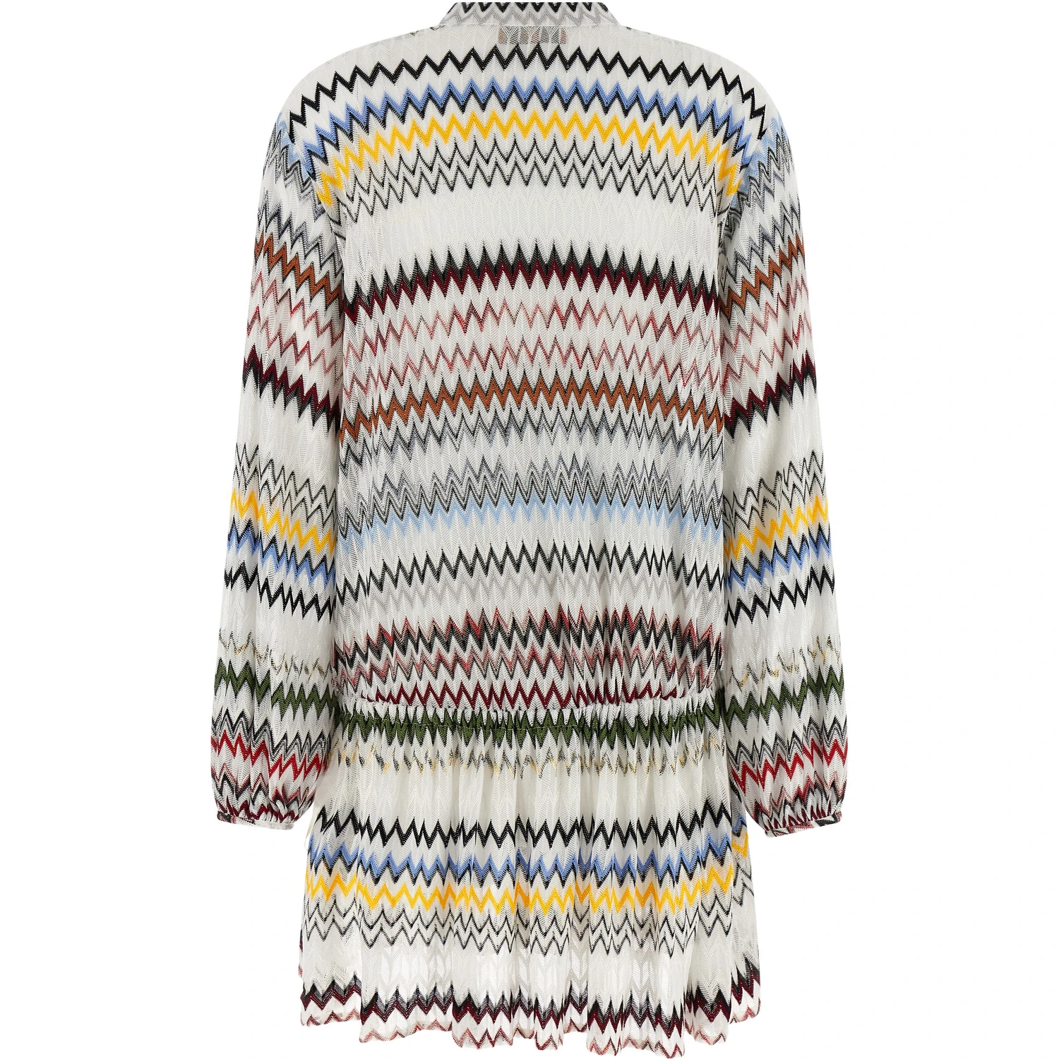 White Viscose Short Dress
