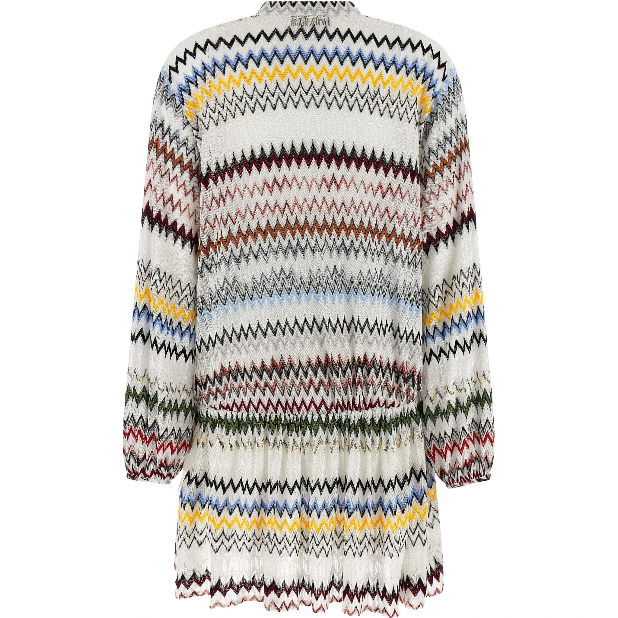 White Viscose Short Dress