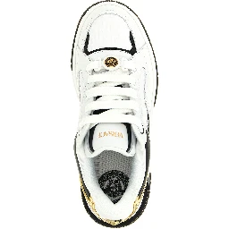 Bicolor Leather Low Top Sneakers