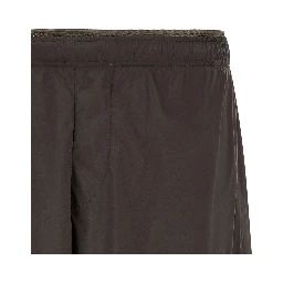Gray Nylon Bermuda Shorts